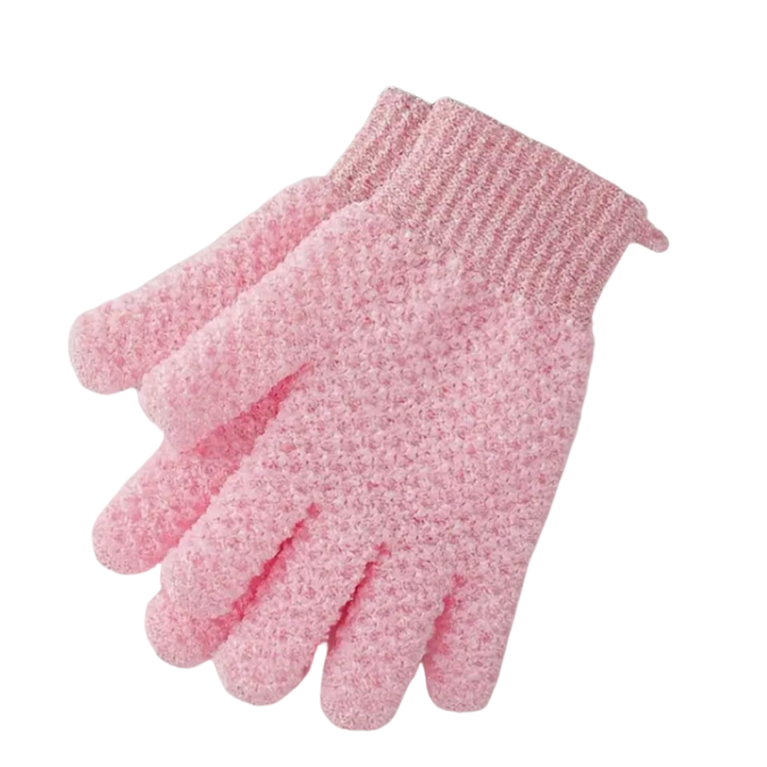 Plush Exfoliating Shower Gloves